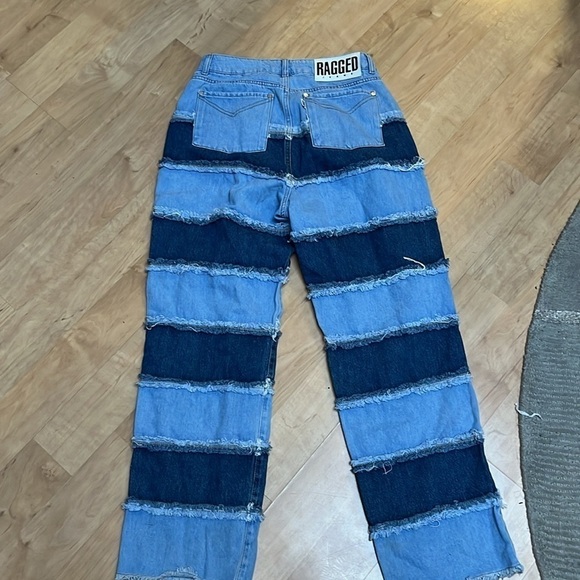 The Ragged Priest Infringement Blue Ultra-Distressed Panel Jeans size 30 - Picture 6 of 7